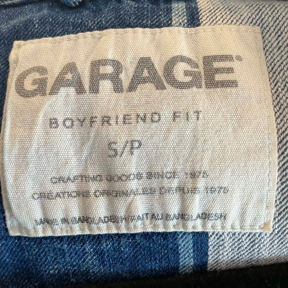 GARAGE boyfriend fit SIZE S. women. Button down SHIRT. Western vintage. - Picture 7 of 10